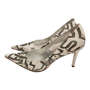 Women's Carlos by Carlos Santana Heels White/Gray Size 8.5